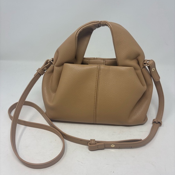 Polène Numéro Neuf Mini Bag Textured Beige Leather Purse - Picture 3 of 14